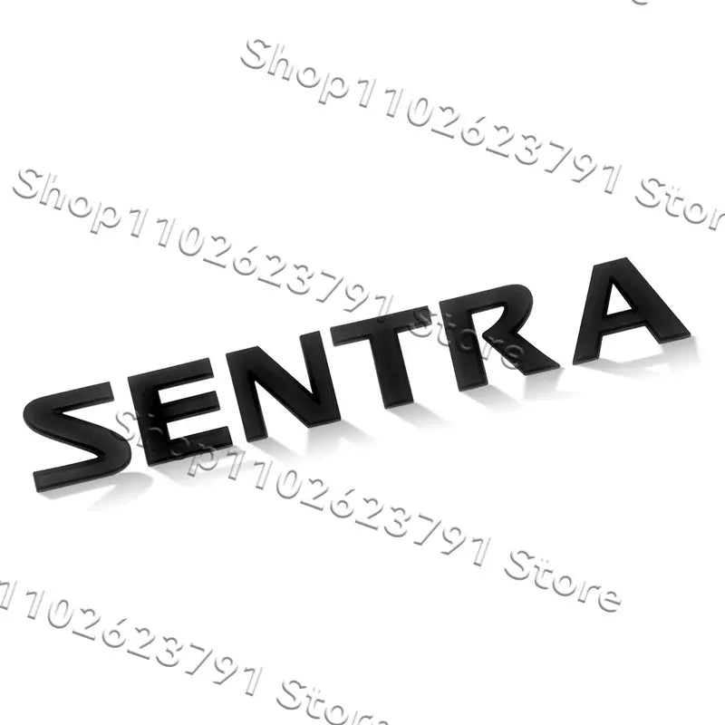 ABS Plastic SENTRA Letter Emblem – Trunk Fender Badge for Car Decoration
