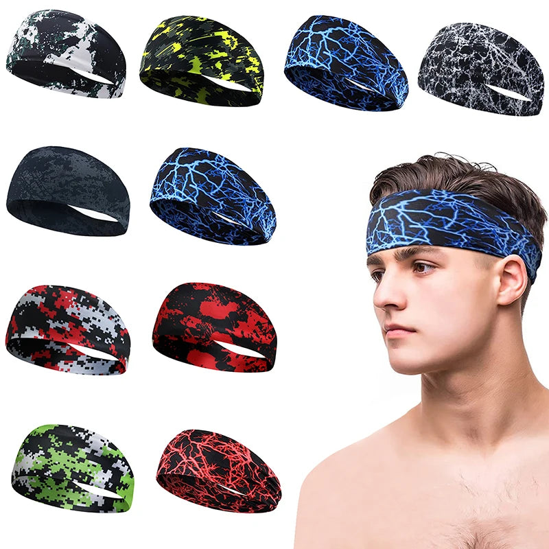 Absorbent Sports Headband – Unisex Anti-Sweat Band for Running and Yoga
