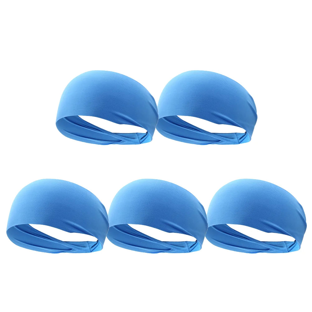 Quick-Dry Sports Sweatband – Elastic Fitness Headband for Running and Yoga