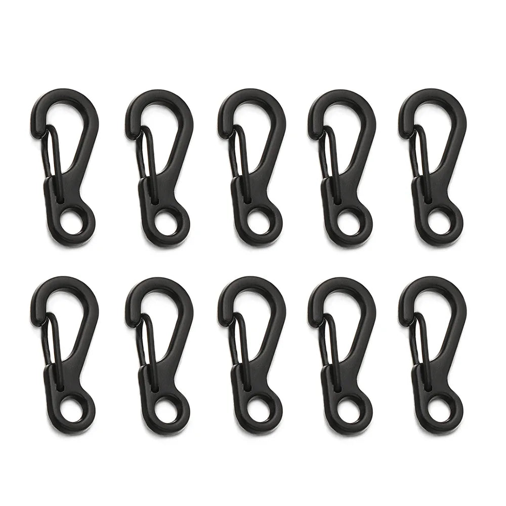 Mini Aluminium D-Ring Carabiner – Spring Clip for Outdoor Camping EDC Gear