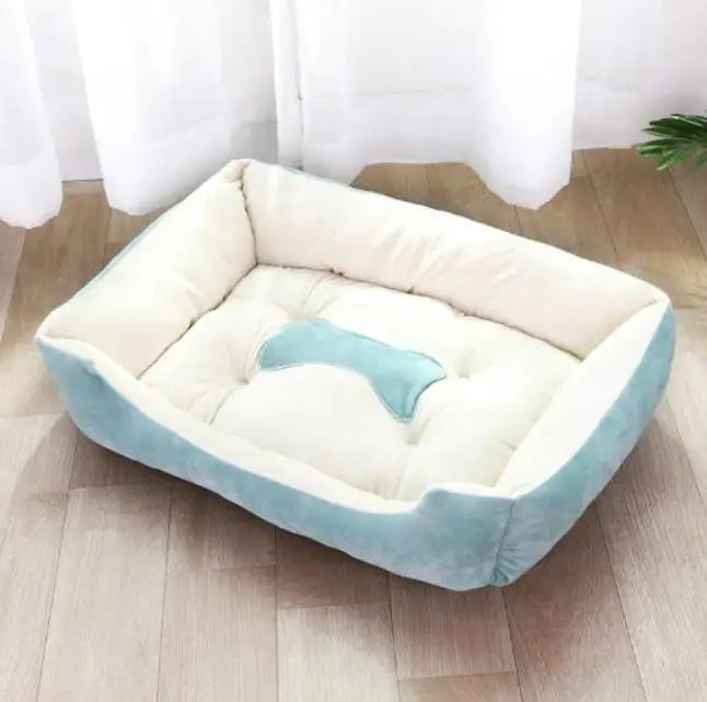 Large Square Dog Bed – Warm Soft Nest for Small Medium and Large Pets