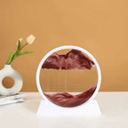 3D Moving Sand Art Frame – Dynamic Liquid Hourglass for Office Home Decor