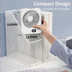 Portable Foldable Desk Fan – 5-Speed USB Rechargeable Fan for Office Home