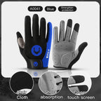 Anti-Slip Full Finger Cycling Gloves – Breathable MTB Gear for Men and Women