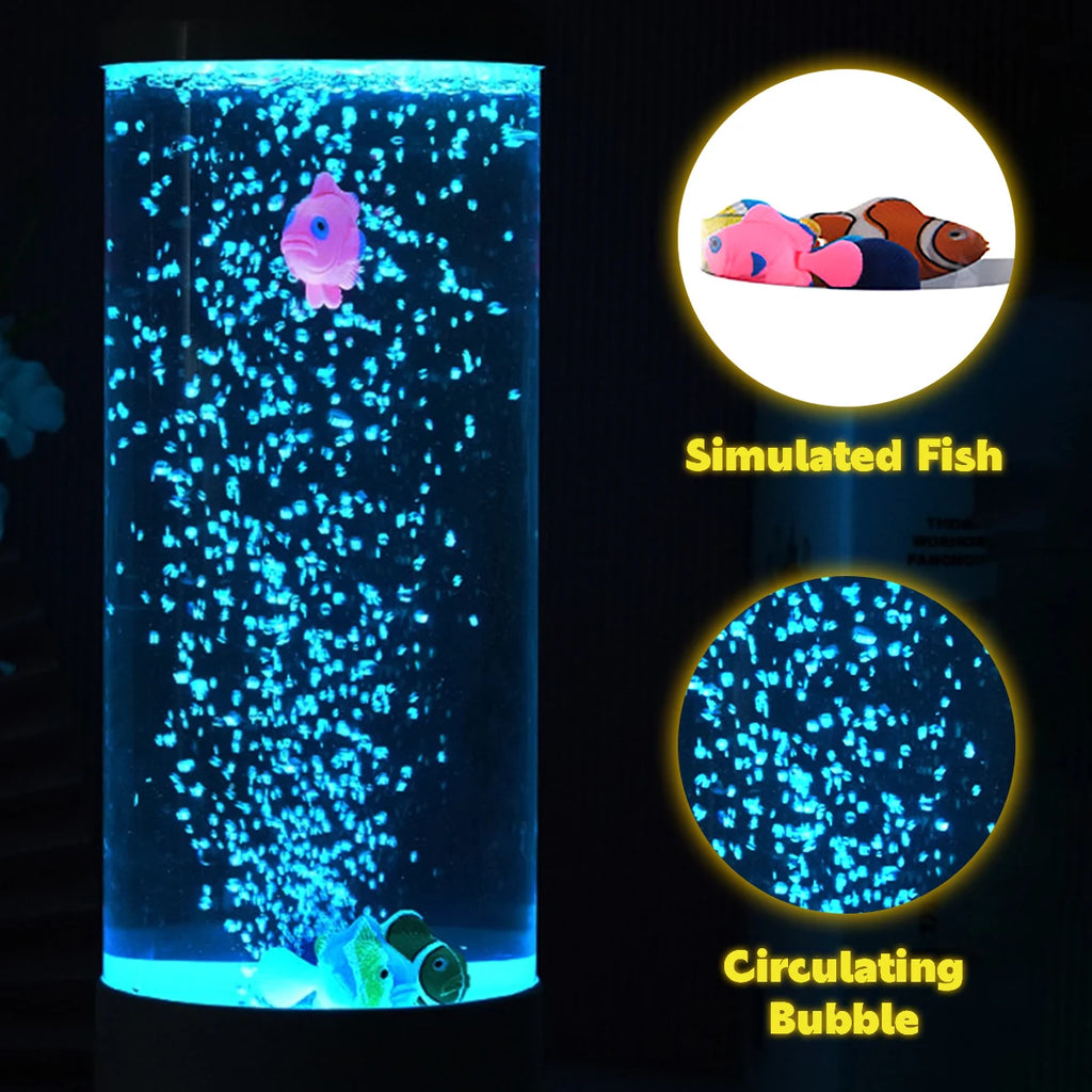 Color Changing LED Fish Lamp – Simulated Bubble Aquarium for Home Decor