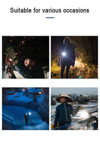USB Rechargeable Mini Flashlight – Zoomable COB Torch for Camping and Emergency