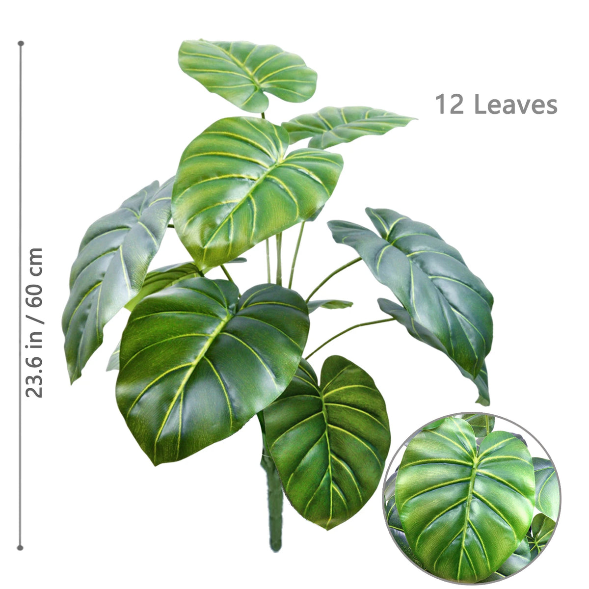 Artificial Tropical Leaf Plant – 60-103cm Potted Faux Greenery for Home Decor