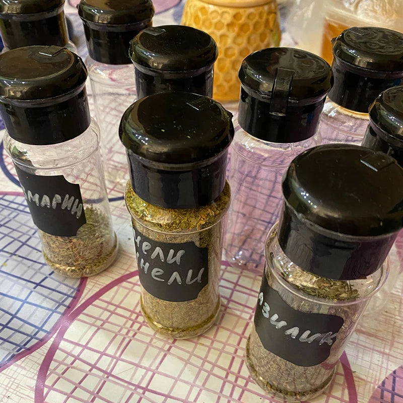 Glass Spice Jars – 100ML Seasoning Containers for Kitchen Storage and BBQ
