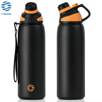 Stainless Steel Vacuum Flask – Magnetic Lid Thermal Mug for Outdoor Sports