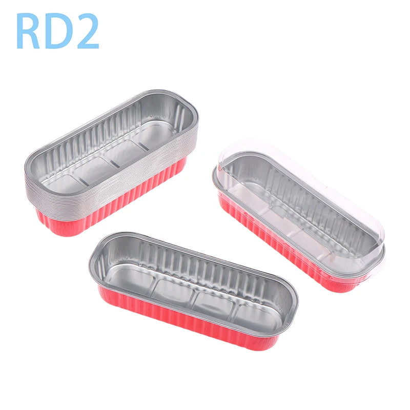 Aluminum Foil Mini Loaf Pans – 6.8oz Rectangular Containers for Home Baking
