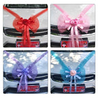 Silk Flower Wedding Car Decoration Kit – Floral Ribbons for Bridal Vehicles