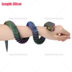 60cm 3D Printed Articulated Snake – Luminous Realistic Desktop Ornament