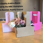 Floral Paper Gift Boxes – Decorative Handle Carriers for Birthday Wedding Party