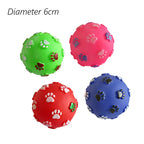 6cm Rubber Squeaky Ball – Durable Chew Toy for Small Dogs and Puppies