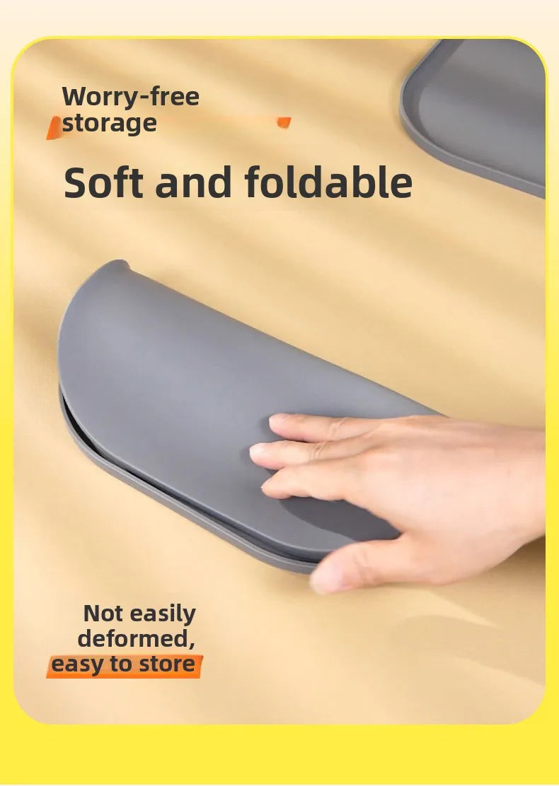 Silicone Cat Feeding Mat – Non-Slip Waterproof Tray for Pet Food Bowls