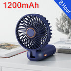 Portable Mini Handheld Fan – Rechargeable LED USB Cooler for Desk and Travel