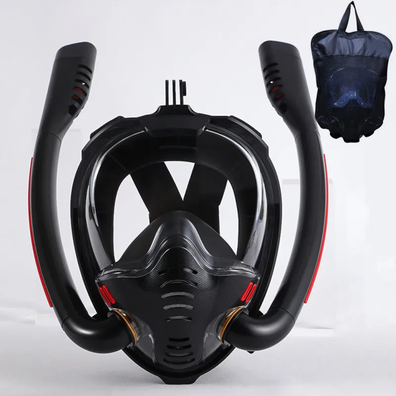 Full Face Snorkeling Mask – Silicone Anti-Fog Diving Gear for Underwater Swimming