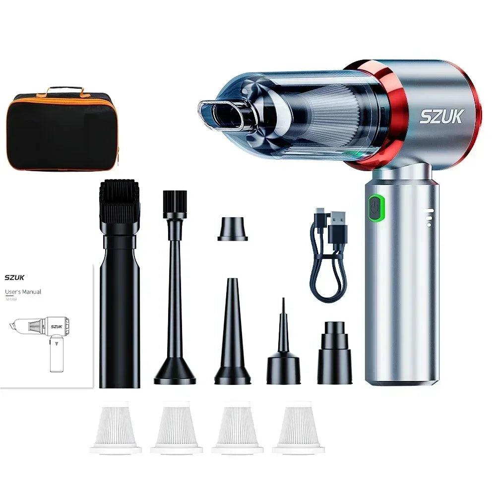 Portable Cordless Handheld Vacuum – High-Power Suction for Car and Home
