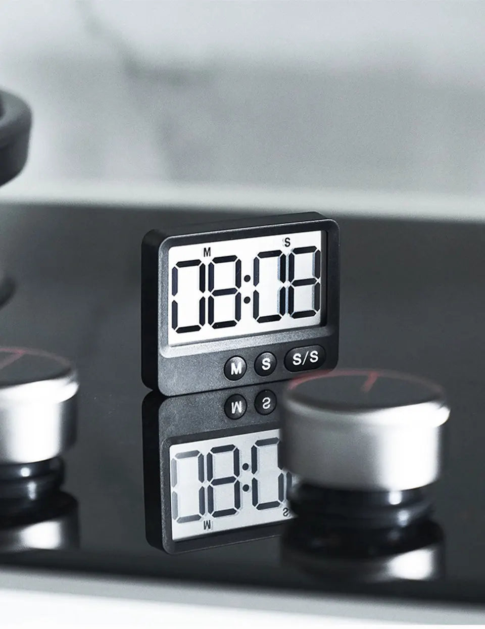 Digital Magnetic Countdown Timer – Large LCD Display for Kitchen and Study