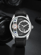 Minimalist Quartz Watch – Luxury Double Strap Set for Business Gift