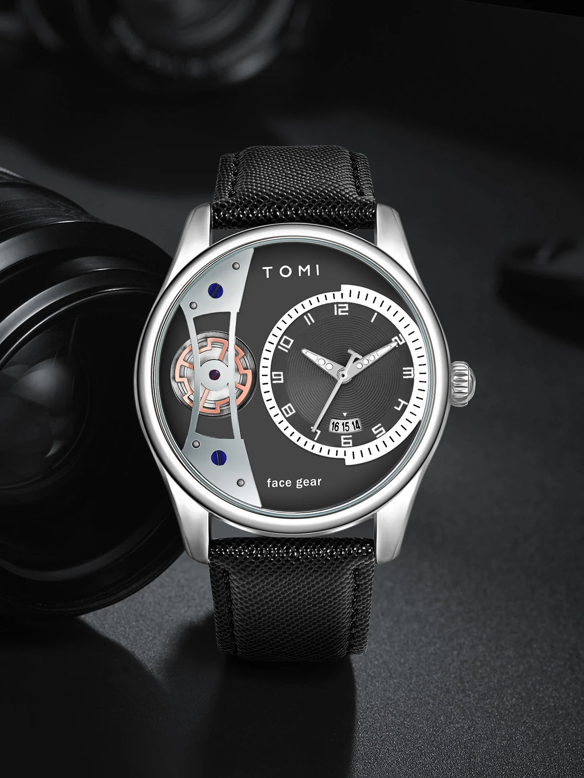 Minimalist Quartz Watch – Luxury Double Strap Set for Business Gift
