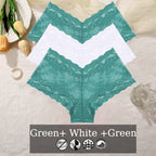 Floral Lace Panties – Sexy V-Waist Breathable Underwear for Women