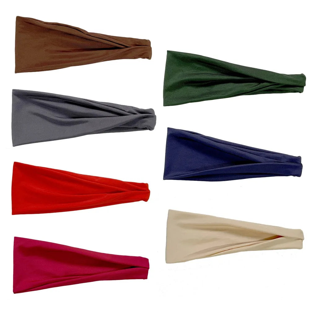 Quick-Dry Sports Sweatband – Elastic Fitness Headband for Running and Yoga