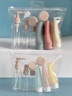 Silicone Travel Bottle Set – Refillable Leakproof Liquid Containers for Toiletries
