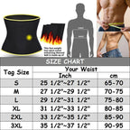 Sweat Waist Trainer Belt – Sauna Slimming Band for Men Workout Belly Fat