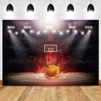Basketball Stadium Photography Backdrop – Sport Theme for Kids Birthday Party