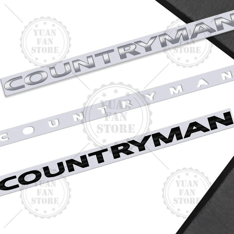 3D Metal Letter Emblem – Rear Trunk Badge for MINI Cooper S Styling