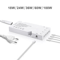 LED Transformer Power Adapter – Multi-Port Driver for Cabinet Lighting