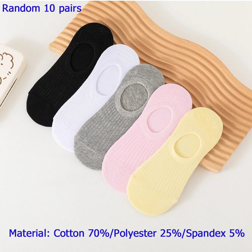 Breathable Cotton Ankle Socks – Mesh Sports Footwear for Summer Casual Wear