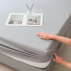 Waterproof Fitted Mattress Protector – Elastic Bed Cover for Home Bedding