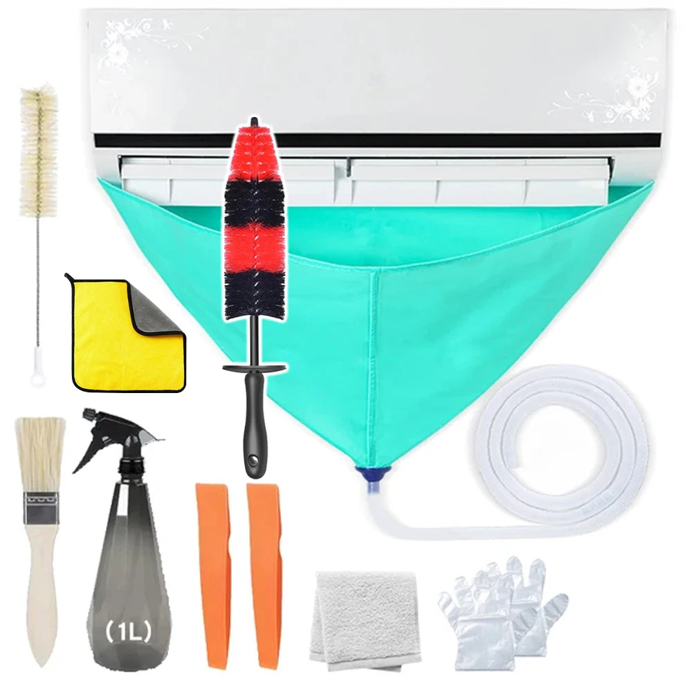 Air Conditioner Cleaning Kit – Leak-proof Cover for Professional Home Maintenance
