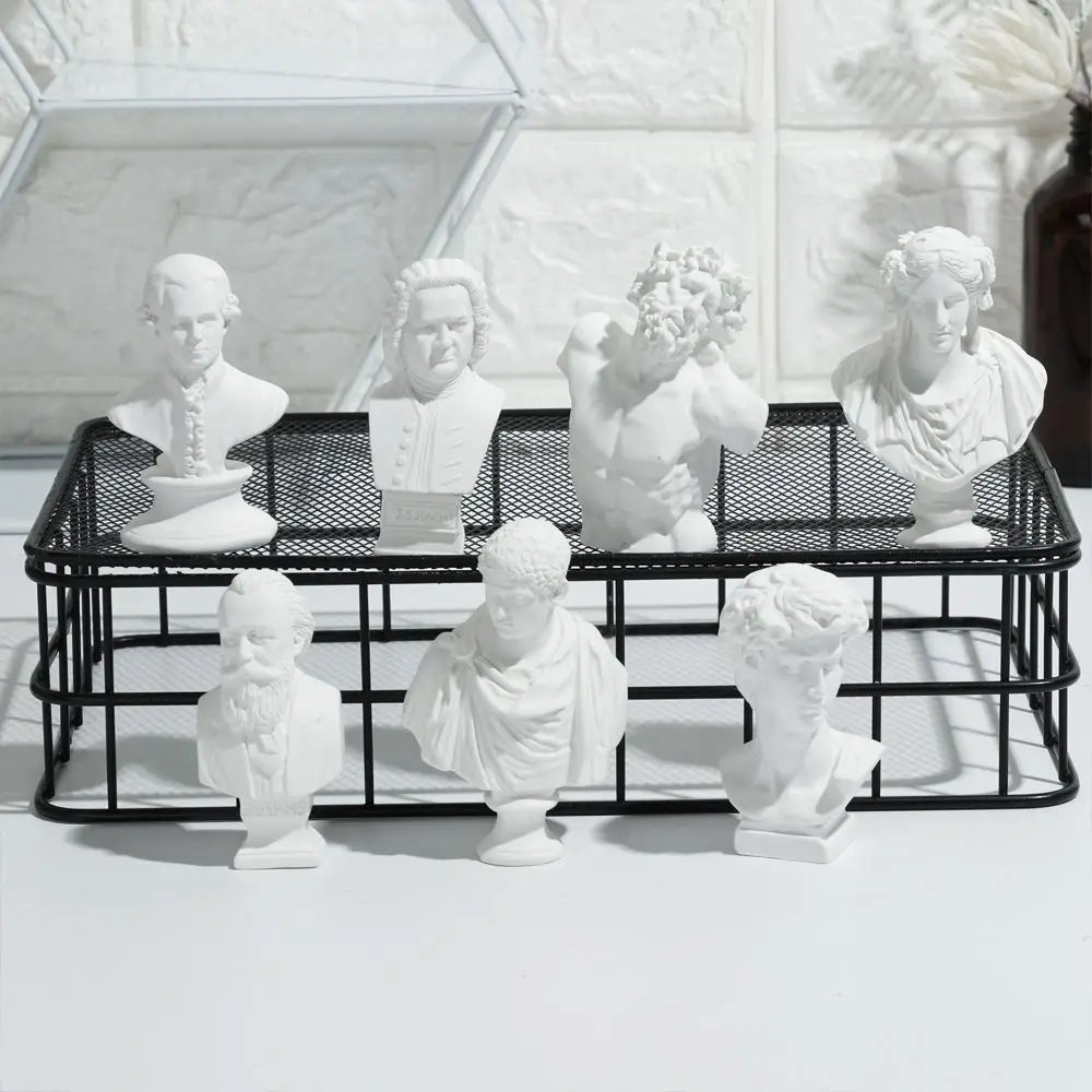 Mini Greek Mythology Bust – Plaster Sculpture for Art Drawing Practice