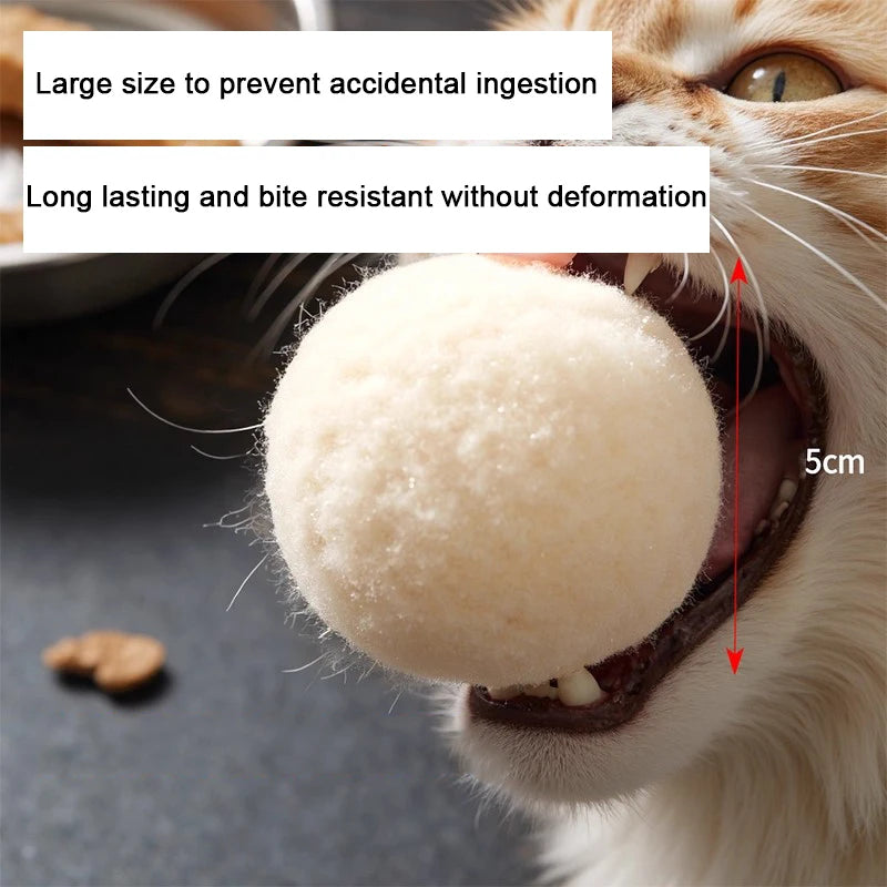 Silent Wool Cat Ball – Durable Interactive Toy for Boredom Relief and Chasing