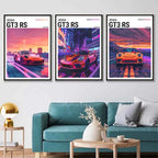 911 GT3 RS Canvas Print – Supercar Wall Art for Car Enthusiast Decor