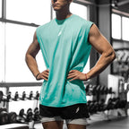 Mens Sleeveless Sports Tank – Quick-Dry Breathable Vest for Gym Training
