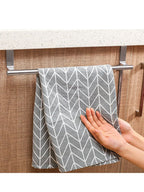 Stainless Steel Towel Rod – Non-Punching Hanging Rack for Bathroom Kitchen