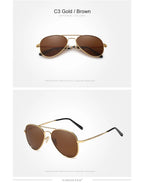 KINGSEVEN Alloy Pilot Sunglasses – Polarized UV400 Eyewear for Women Retro Style