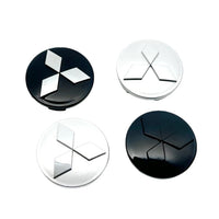 Wheel Center Hubcaps – Mitsubishi Ralliart Emblem for Car Rim Customization