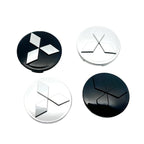 Wheel Center Hubcaps – Mitsubishi Ralliart Emblem for Car Rim Customization