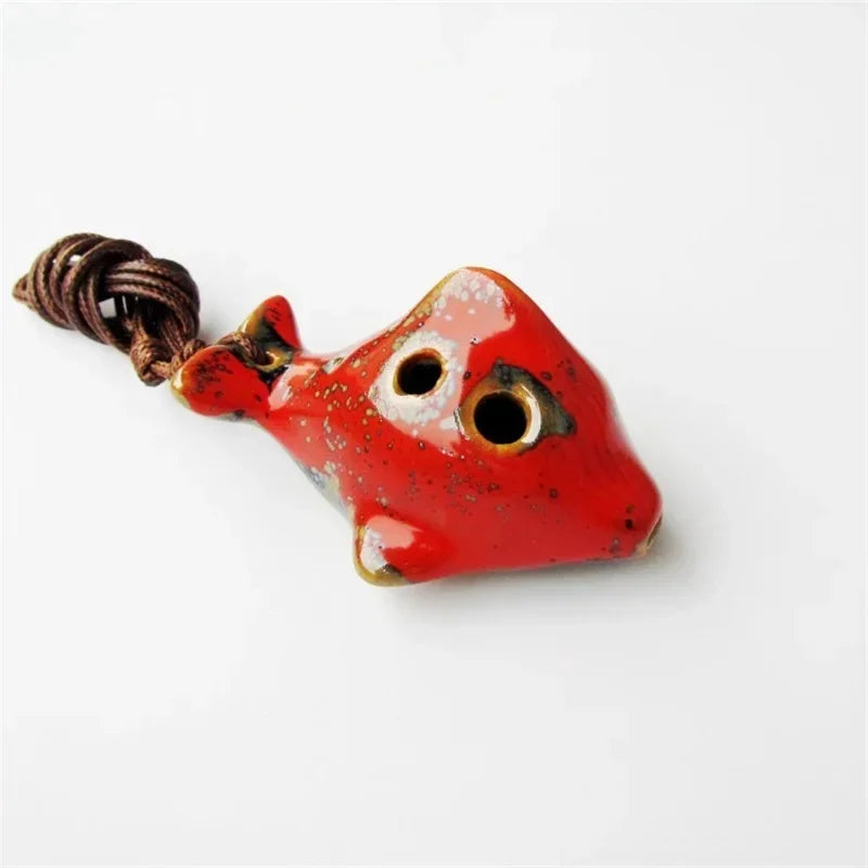 Ceramic Tortoise Alto Ocarina – 6-Hole Musical Flute for Kids and Beginners