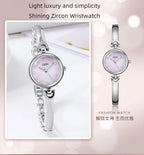 Minimalist Women's Quartz Watch – Waterproof Round Dial for Daily Fashion