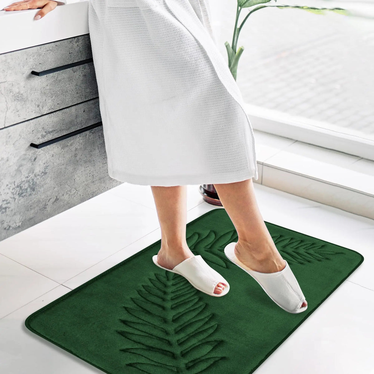 Memory Foam Bath Mat – Non-Slip Water Absorbent Rug for Bathroom