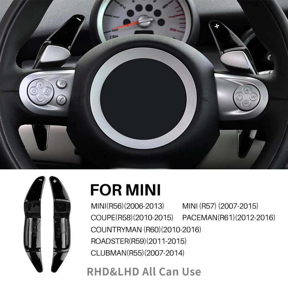 Steering Wheel Paddle Shifters – Aluminum Extensions for MINI Cooper S JCW