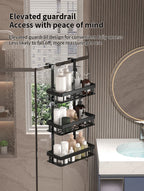 Three-Layer Wall Mounted Bathroom Rack – Shower Storage Organizer