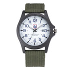 XINEW Nylon Band Quartz Watch – Military Casual Wristwatch for Men