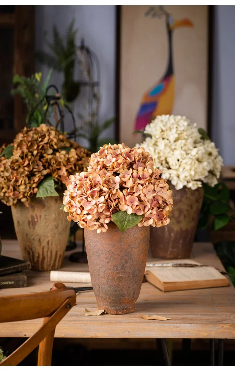 Artificial Silk Hydrangea – Realistic Flower Stem for Wedding Decor